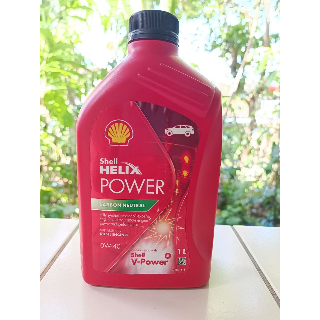 น้้ำมันเครื่อง shell helix power 0w40 diesel สังเคราะห์แท้ 1 ลิตร