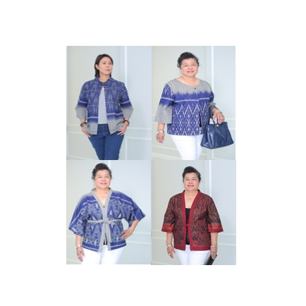 เสื้อคลุมลายไทย ใส่ออกงาน ทำงาน ไปเที่ยว ทำบุญ มี 4 แบบ 4 สไตล์ให้เลือก