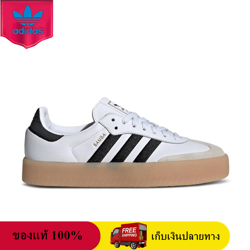 ของแท้ 100% adidas Originals Samba 2.0 White Black Gum IG5744 Sneaker รองเท้าผู้ชายและผู้หญิง