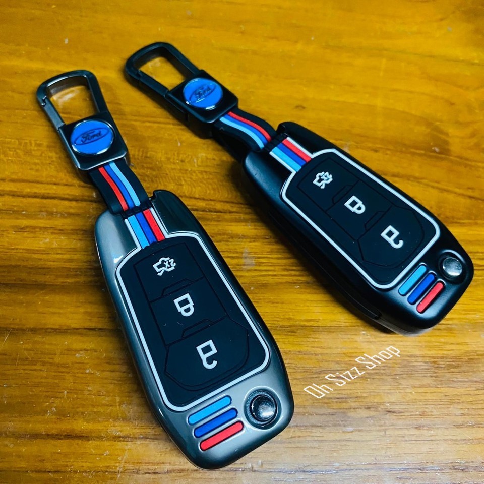 เคสโลหะรีโมทรถ Ford Ranger , Ford FX4 แบบไขสตาร์ท Ford Key Sets Model Ford Ranger XLT, Wildtrak 2015-18 Key 2, 3 ปุ่ม Me