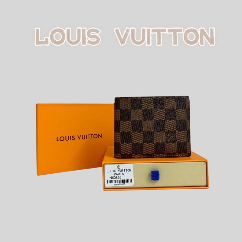 Louis Vuitton กระเป๋าสตางค์ กระเป๋าสตางค์ผู้ชาย กระเป๋าสตางค์ใบสั้น