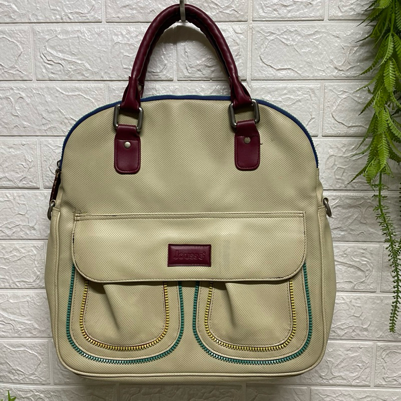 กระเป๋าถือ สะพาย Jousse งานแท้ วินเทจ หายาก กว้าง 14 สูง 14 ก้น 4 นิ้ว ราคา 350 บาท