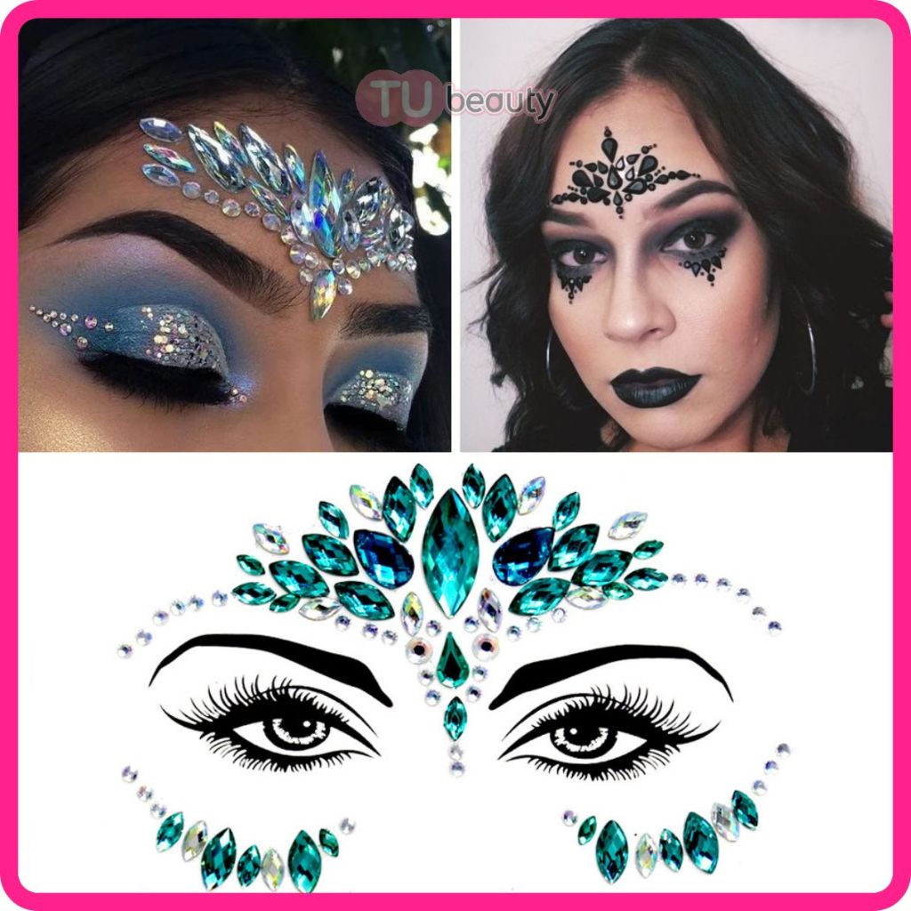 FaceGem คริสตัลใหญ่ ติดหน้า สติ๊กเกอร์ คริสตัล