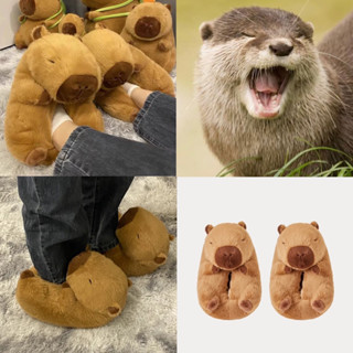พร้อมส่ง🍊รองเท้า Capybara คาปิบาร่า ตัวใหญ่ Slipper 49042