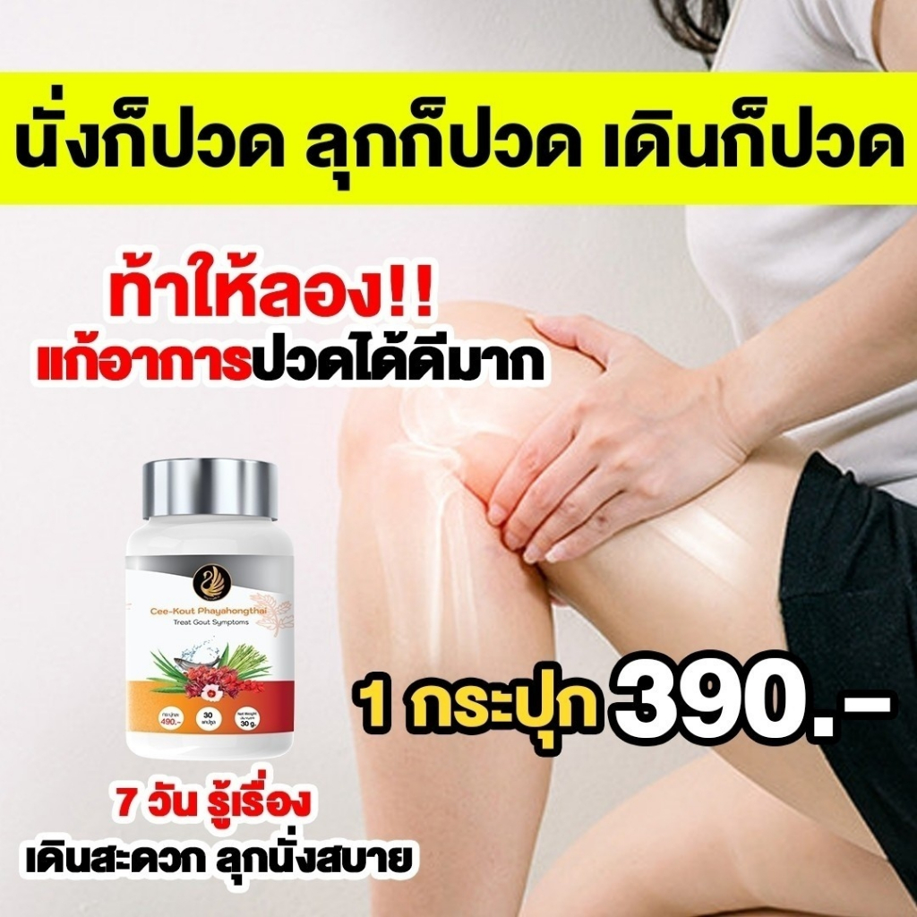 ซีเค๊าท์ พญาหงส์ไทย โรคเกาต์ กรดยูริคสูง มือชาเท้าชา ปวดข้อ รูมาตอยด์ ปวดเกาต์