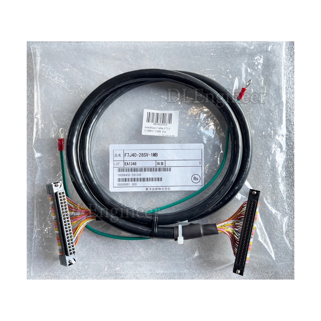 F7J40-28SV-1MB 1M  สายไฟเทอร์มินอล PLC Q series ชนิดมีชิลด์