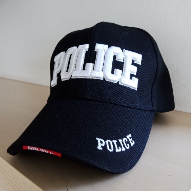 หมวกทหารตำรวจแบบผ้าหนา หมวกแทคติคอลเบสบอลปีกแข็งอยู่ทรง ปรับขนาดแบบตีนตุ๊กแก SWAT/POLICE/CSI/AIRFORC