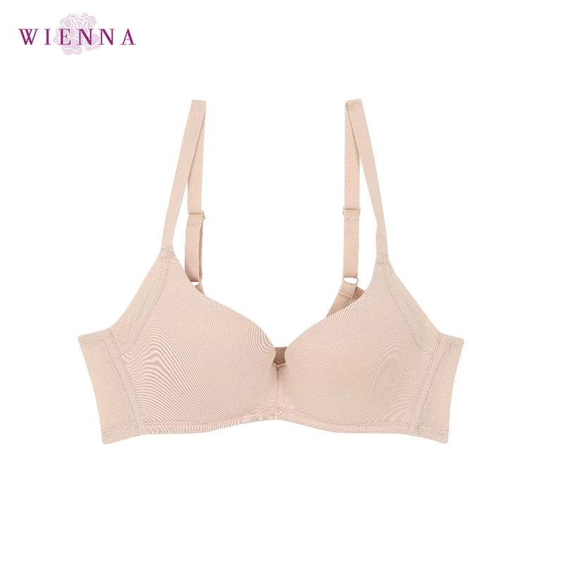 WIENNA BRA DB12800 Beauty Degree Bra มีโครง Super Push-Up สีเนื้อ ดำ GERBERRA