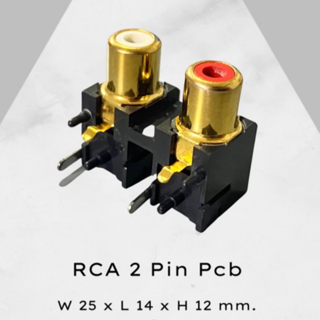 ซ็อกเก็ต RCA ตัวเมีย 2 ช่อง (แดง-ขาว) แบบลงปริ้นท์ RCA Jack PCB Mount Twin สำหรับ DIY Audio และงานซ่อมเครื่องเสียง - รูปที่ 5