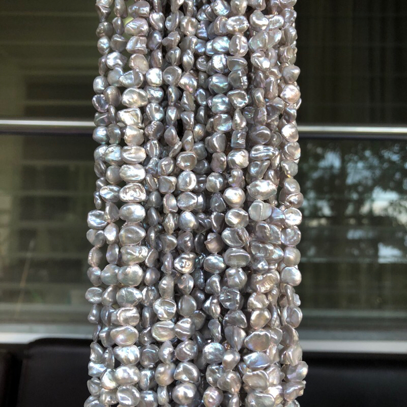 Fresh Water Pearl ทรงหิน 6-7 mm.