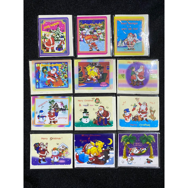 สคส กากเพชร ยุค90 ส.ค.ส. ของสะสม การ์ดอวยพร คริสต์มาส การ์ดปีใหม่🎄