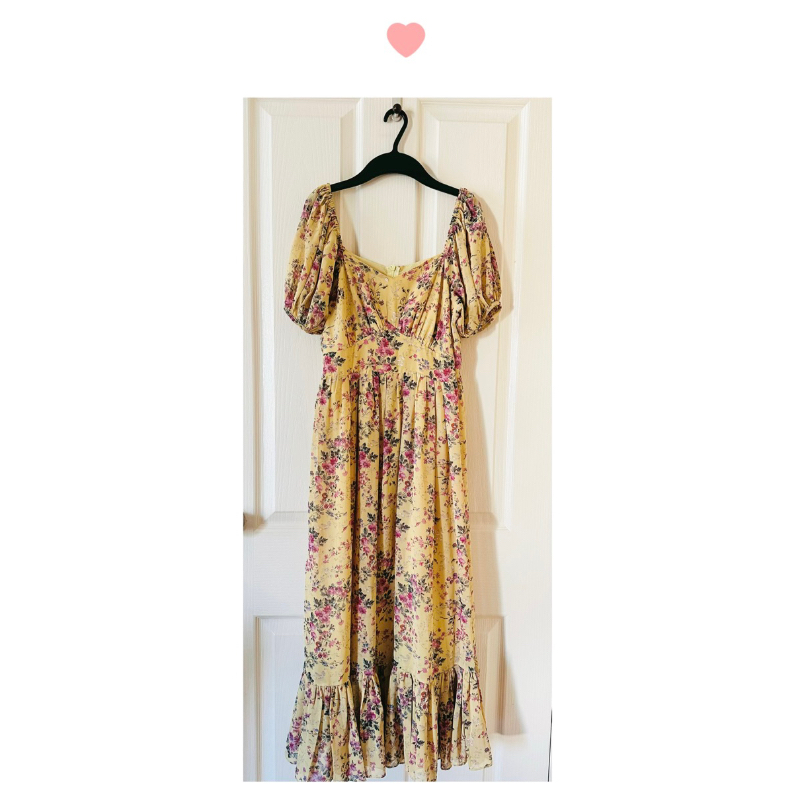 Maxidress ชีฟอง #FLAT 2112 size s