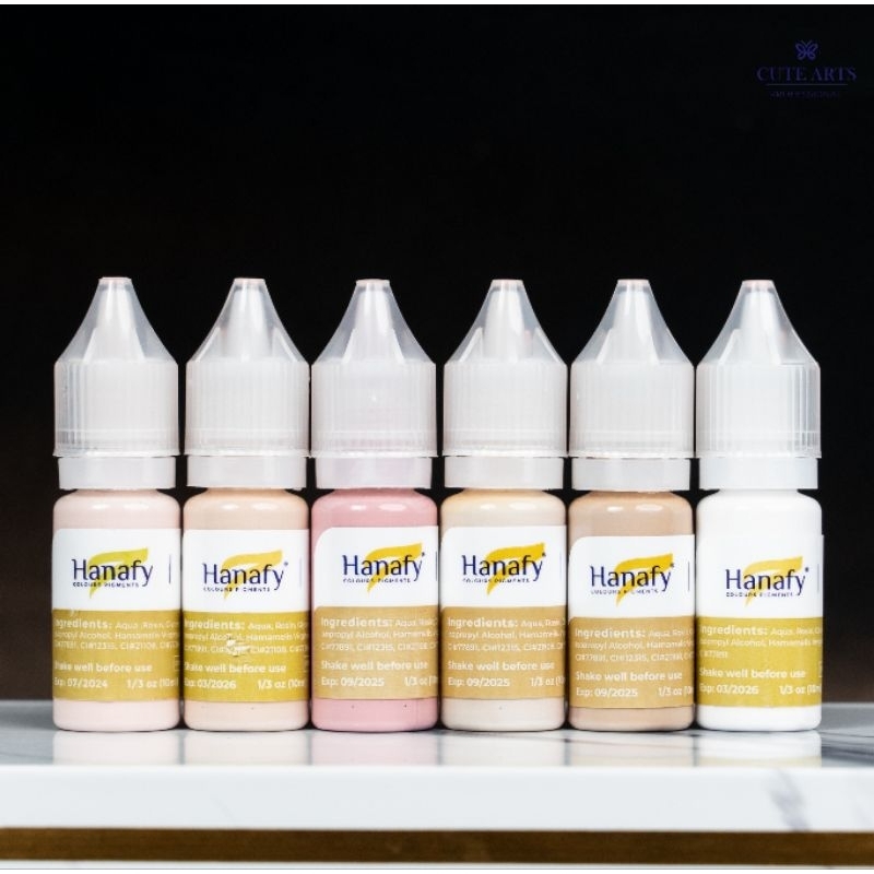 Hanafy Camouflage Areola Hanafy 10ml. สีนู๊ด สีเนื้อ ใช้ผสมเพิ่มความนู๊ด สีน้องสาว สีกี สีกลบรอยแตกลาย แก้จุดบกพร่องผิว