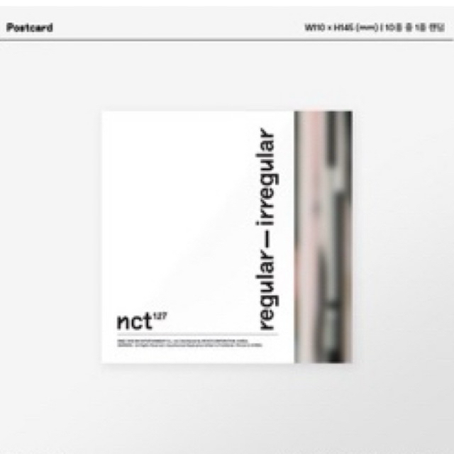NCT127 พร้อมส่ง Postcard Regular - Irregular