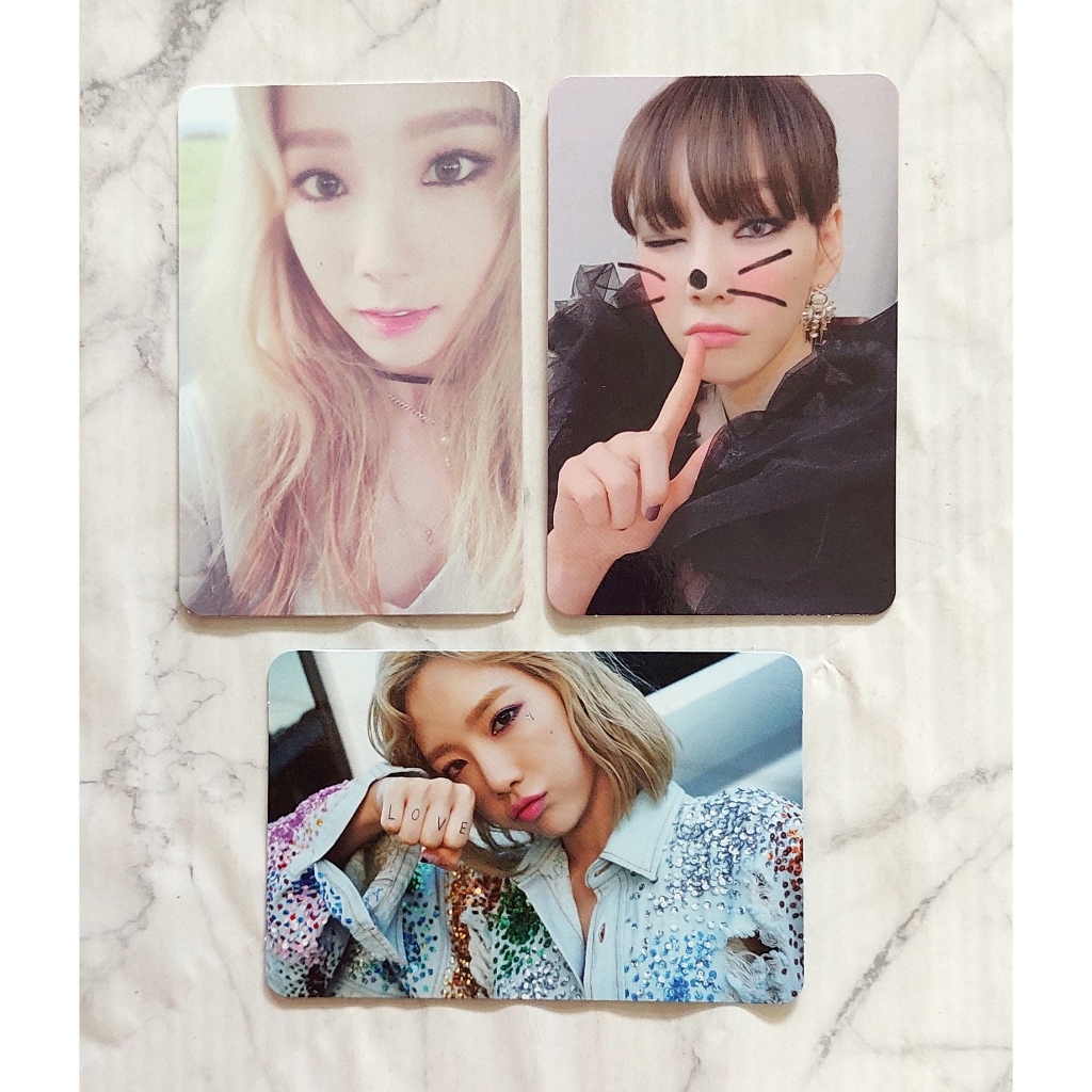 การ์ด ของแท้จาก CD อัลบั้ม TAEYEON Girls' Generation - I / Why / MY VOICE DELUXE Album พร้อมส่ง Kpop