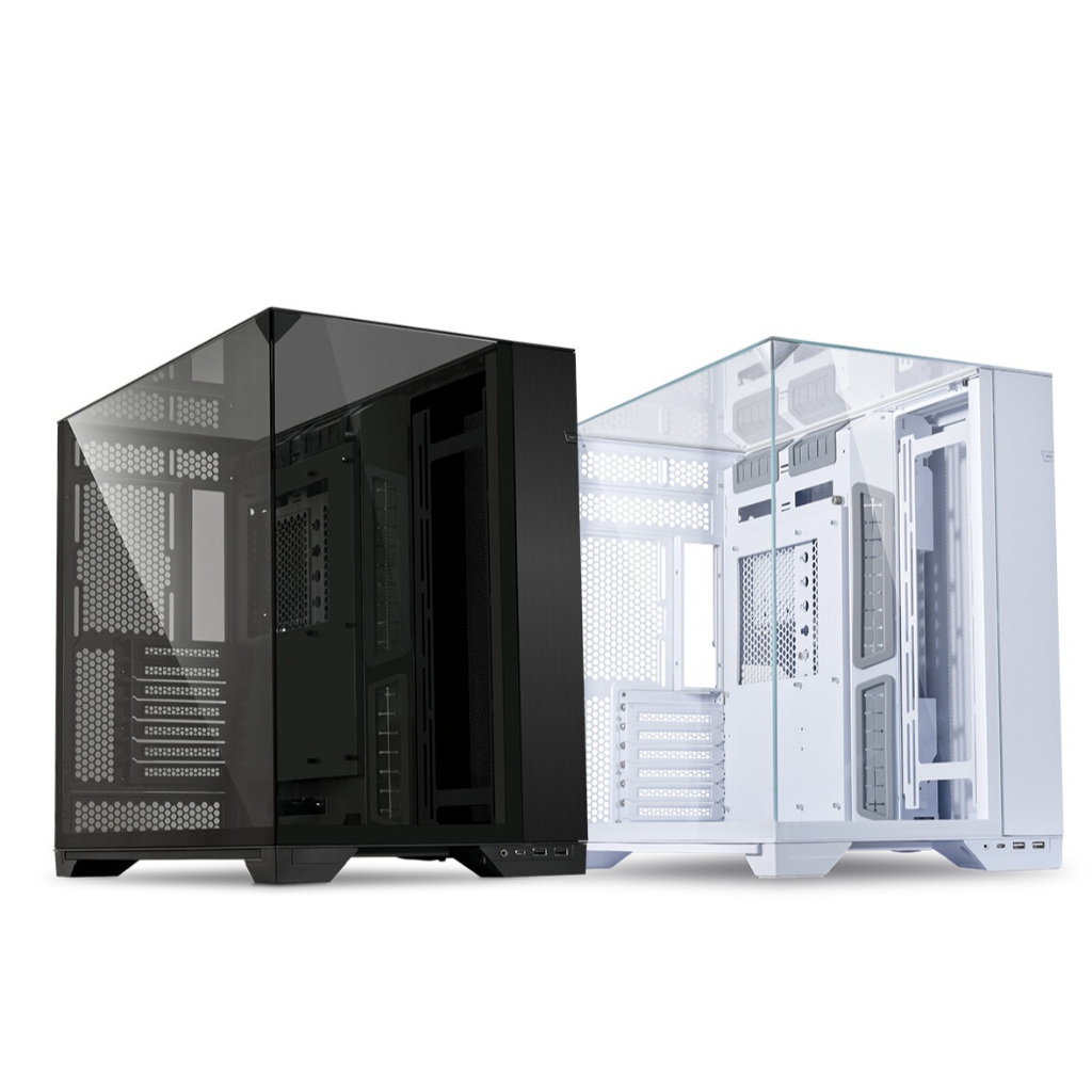 Lian Li O11 Vision Case with TG Black / White / Chrome