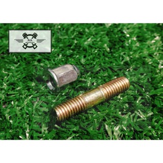 (1ชุด เสาคอท่อ+น๊อตหัวหมวก(น็อตฝาสูบ)) เบอร์10-11-12 WAVE/PC…