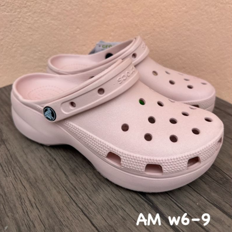 Crocs classic platform clog รองเท้าcrocs สีขาว นุ่มสุด ความสูง 5cm