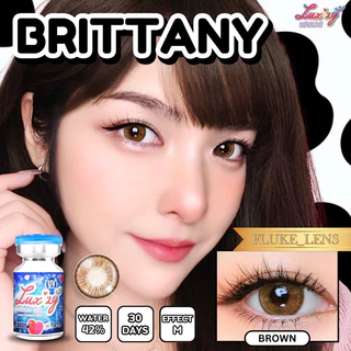 คอนแทคเลนส์ 💙 Brittany 💙 Luxzylens กรองแสง ใส่สบาย Made in Korea