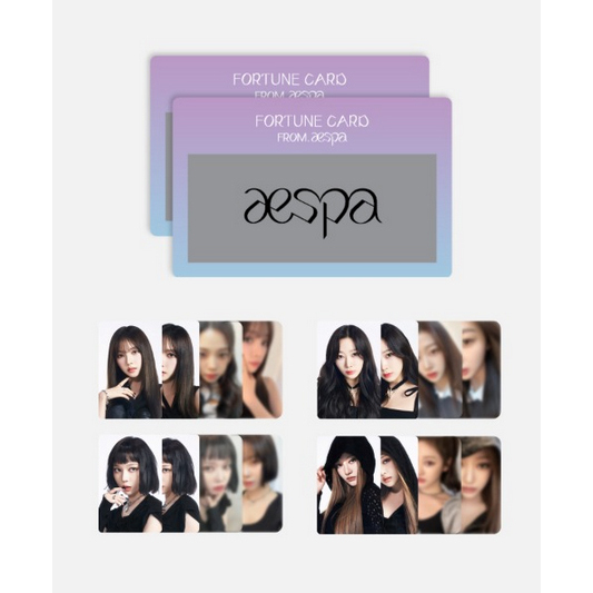 พร้อมส่ง aespa 2023 1st Concert 'SYNK : HYPER LINE' FORTUNE SCRATCH SET (RANDOM)