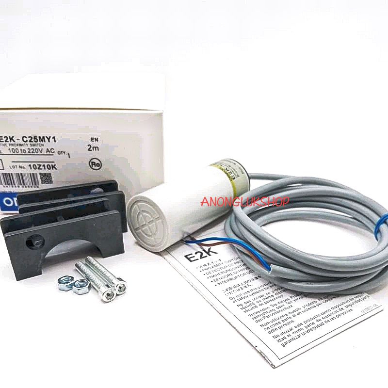 E2K-C25MY1 คาปาซิทีปเซ็นเซอร์ (capacitive) 34มิล 90-250V ระยะจับ 3-25มิล ชนิด NO