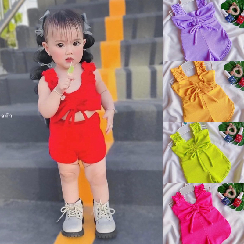 ชุดลูกสาว ชุดเด็กผู้หญิง ผ้าดีมากๆ ใส่หน้าร้อน