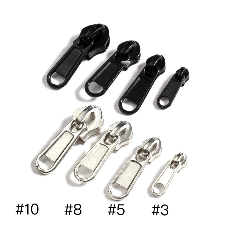 หัวซิปไนล่อน ซิป หัวซิปกระเป๋า(ราคาต่อ/6อัน) มี4ขนาด เบอร์3,เบอร์5,เบอร์8,เบอร์10