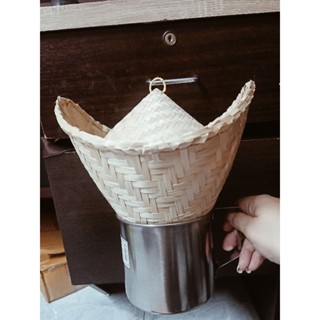 ชุดหวดนึ่งข้าวเหนียวจิ๋ว ครบชุด 3 ชิ้น ชุดแคมป์ปิ้ง หวดนึ่งจ…