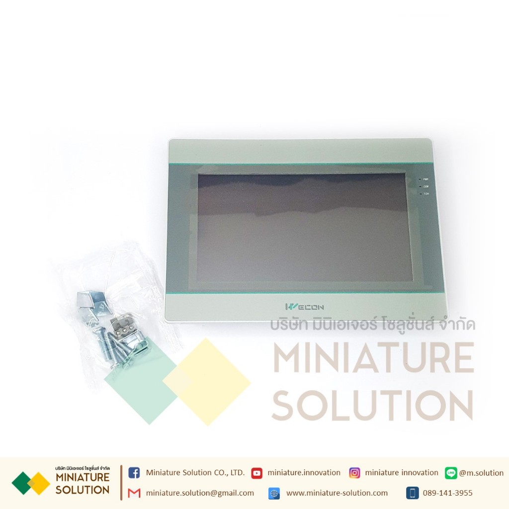 Wecon PI3070ig HMI จอ HMI IOT หน้าจอแสดงผล ขนาด 7 นิ้ว SUPPORT IIoT Vnet PI3070ig