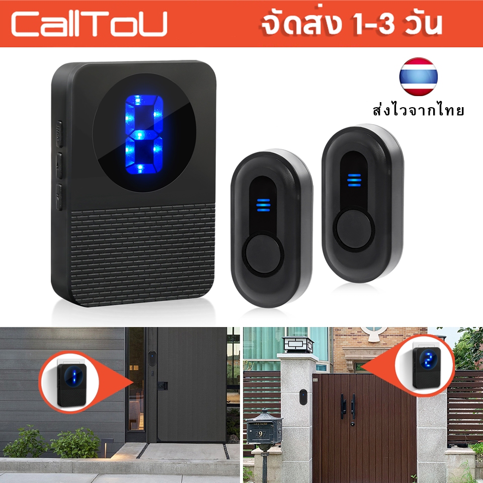 🔥ราคาโปร🔥CallToU ระบบเรียกพนักงานไร้สาย 📳 จอแสดงผลดิจิตอล+ปุ่มกด 2 ระบบ・กันน้ำ・เหมาะร้านอาหาร/คลินิก/บ้าน ประกัน1ปี