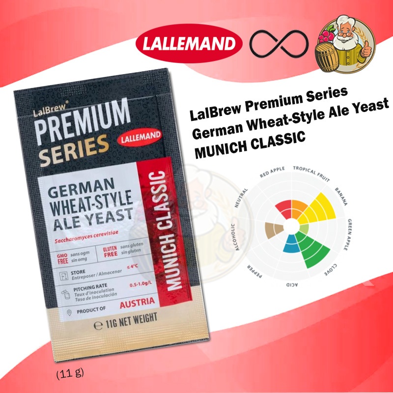 ยีสต์ หมักเบียร์ ทำเบียร์ (Yeast) LalBrew®Munich Classic Wheat Beer Yeast