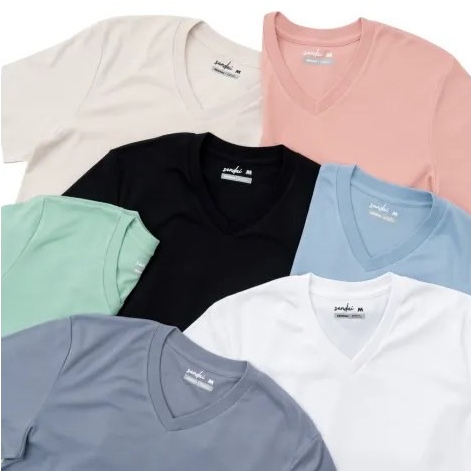 SENDAI เสื้อยืด เสื้อคอวี UNISEX ไม่ย้วย ยับยาก ไม่ต้องรีด