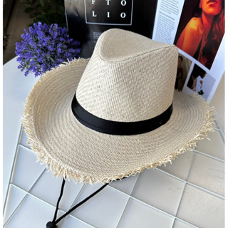 ํYLWSHOPหมวกผู้ชายทรงคาวบอยมีสายรัดคางใส่แล้วหล่อเท่ห์ พร้อม…