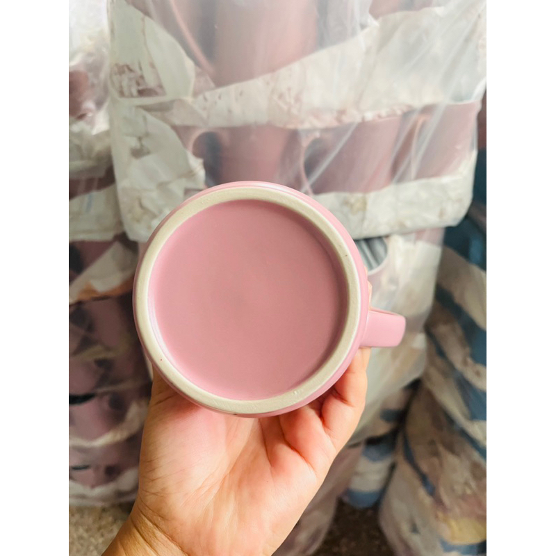 แก้วน้ำ แก้วเซรามิก ทรงลูกแพรหรือทรงสลิมสีด้าน กว้าง4นิ้ว สูง6นิ้ว - รูปที่ 5