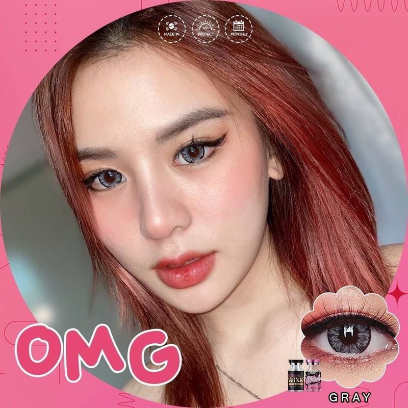 คอนแทคเลนส์ ลาย OMG⚡️