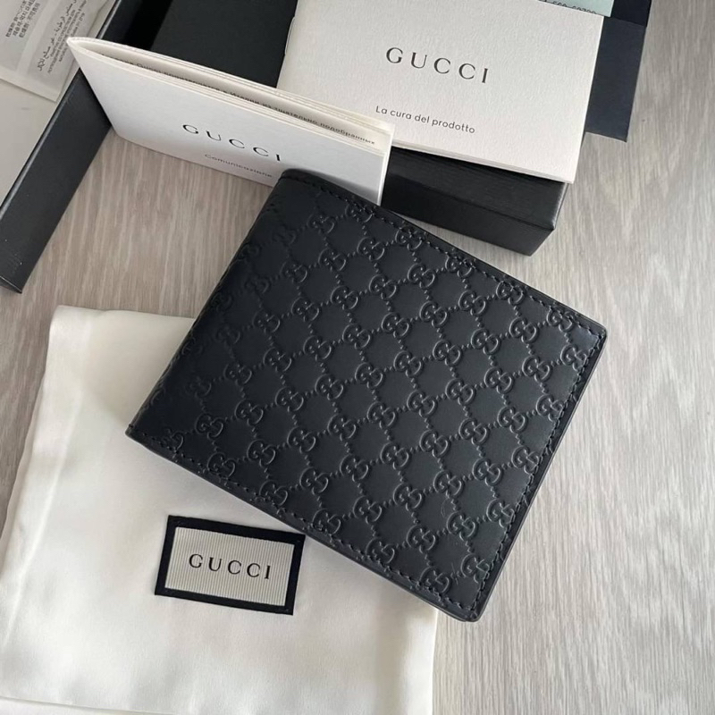 พร้อมส่ง Gucci men wallet 6 cards Black กล่อง ถุงผ้า ถุงกระดาษ ครบ