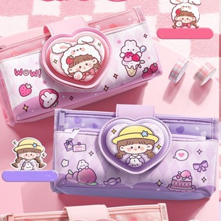 พร้อมส่งกล่องดินสอ กระเป๋าดินสอ ด้านหน้ามีที่เปิดนิ่มๆ จุเยอ…