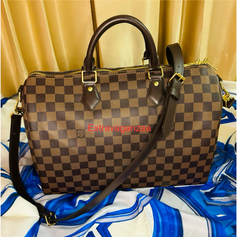 ✨Used Like New‼️ ✨ Louis Vuitton Speedy 35 Bandouliere Damier ใหม่กริบ การันตีแท้100%