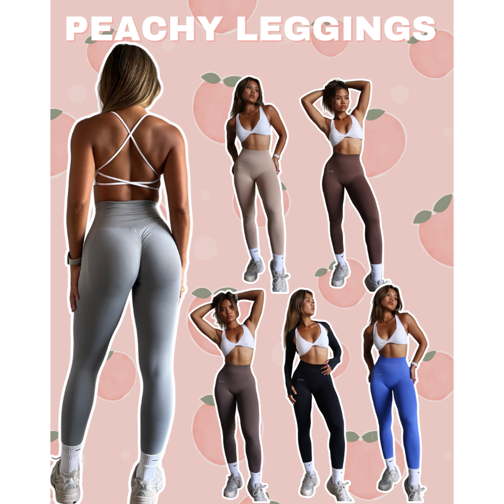กางเกงขายาว รุ่น Peachy 2.0 ทรงเน้นสะโพก เย็บย้นเข้าก้น ใส่แล้วก้นเด้งแบบลูกพีชเลยค่า