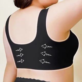 บราเสื้อในไร้โคร 5สี ไซส์ L-6XL สำหรับสาวอวบสาวอ้วนและคนท้อง แบบสวมไร้ตะขอ ใส่สบาย