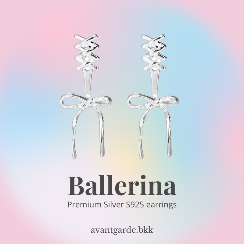 avantgarde.bkk 🩰 Ballerina Premium silver S925 earrings