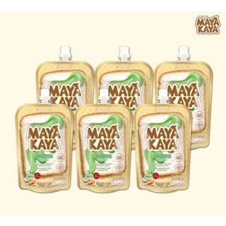 Maya Kaya สังขยาใบเตยพร้อมทานในซองบีบ (Maya Kaya C 6 ชิ้น) ขนาด 140 กรัม