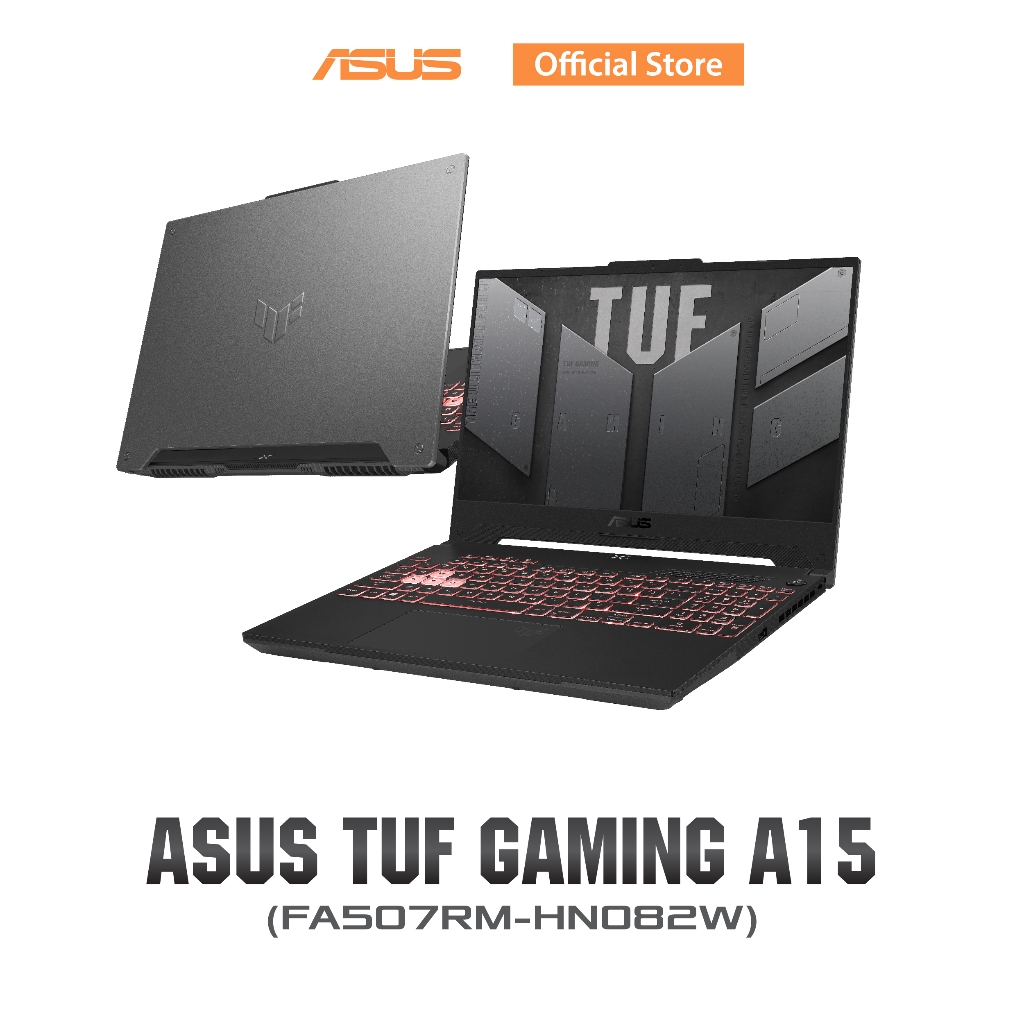 ASUS TUF Gaming A15 (FA507RM-HN082W) 15.6" FHD (1920x1080), AMD Ryzen7 6800H, 16GB (8GB+8GB DDR5-4800 SO-DIMM), 512GB PCIe 3.0 NVMe M.2 SSD, Windows11 (Home)