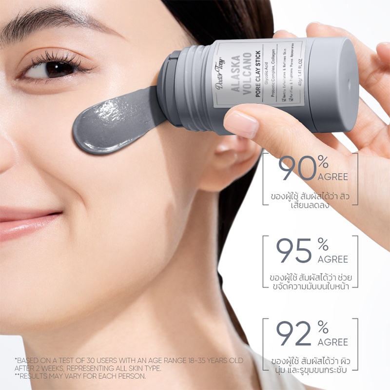 TanGok อลาสก้า โวลคาโน ดีพ พอร์ คลีนซิ่ง มาส์กโคลน สติ๊ก 40g Alaska Volcano Deep Pores Cleansing Cla