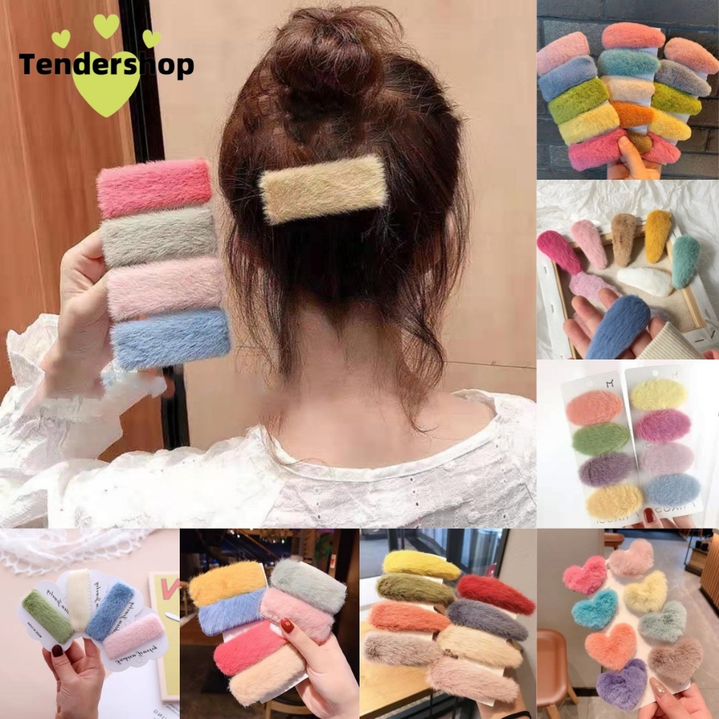 ส่งเร็วจากไทย🚚1บาท กิ๊บติดผมน่ารักๆ ฟูๆ เกาหลี ขนแกะ เลือกลายได้ส่งแบบสุ่มสี 1ชิ้นสำหรับผู้หญิง นักเ