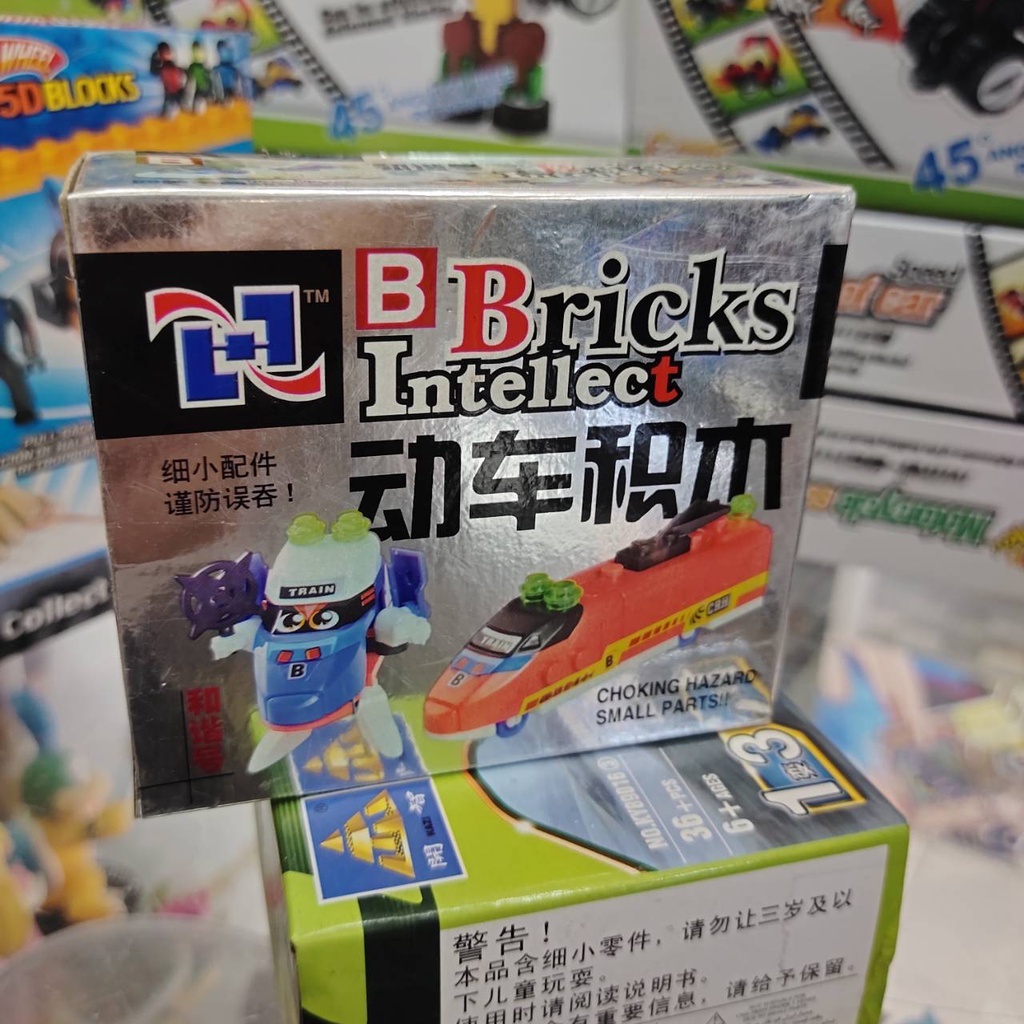 เลโก้ รถ Lego Bricks Intellect มี 4 สีต่อง่าย มีคู่มือ ตั้งโชว์ สะสม ของขวัญ ของเล่น เสริมพัฒนาการ