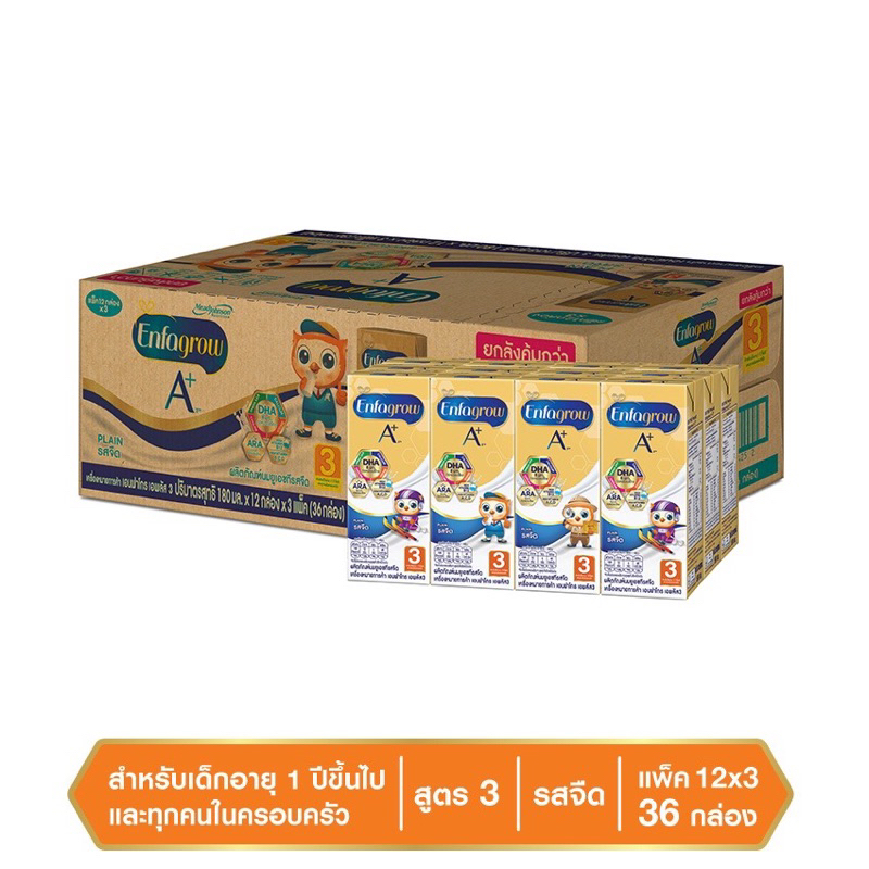 Enfagrow A+ สูตร 3 รสจืด 24กล่อง