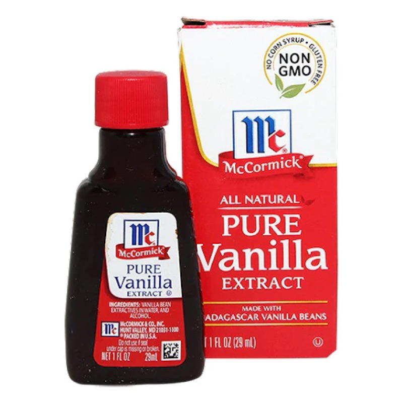 แท้💯 Mccormick pure vanilla extract 59ml. แม็คคอร์มิค กลิ่นวานิลาสกัด แท้ นำเข้าจากUSA