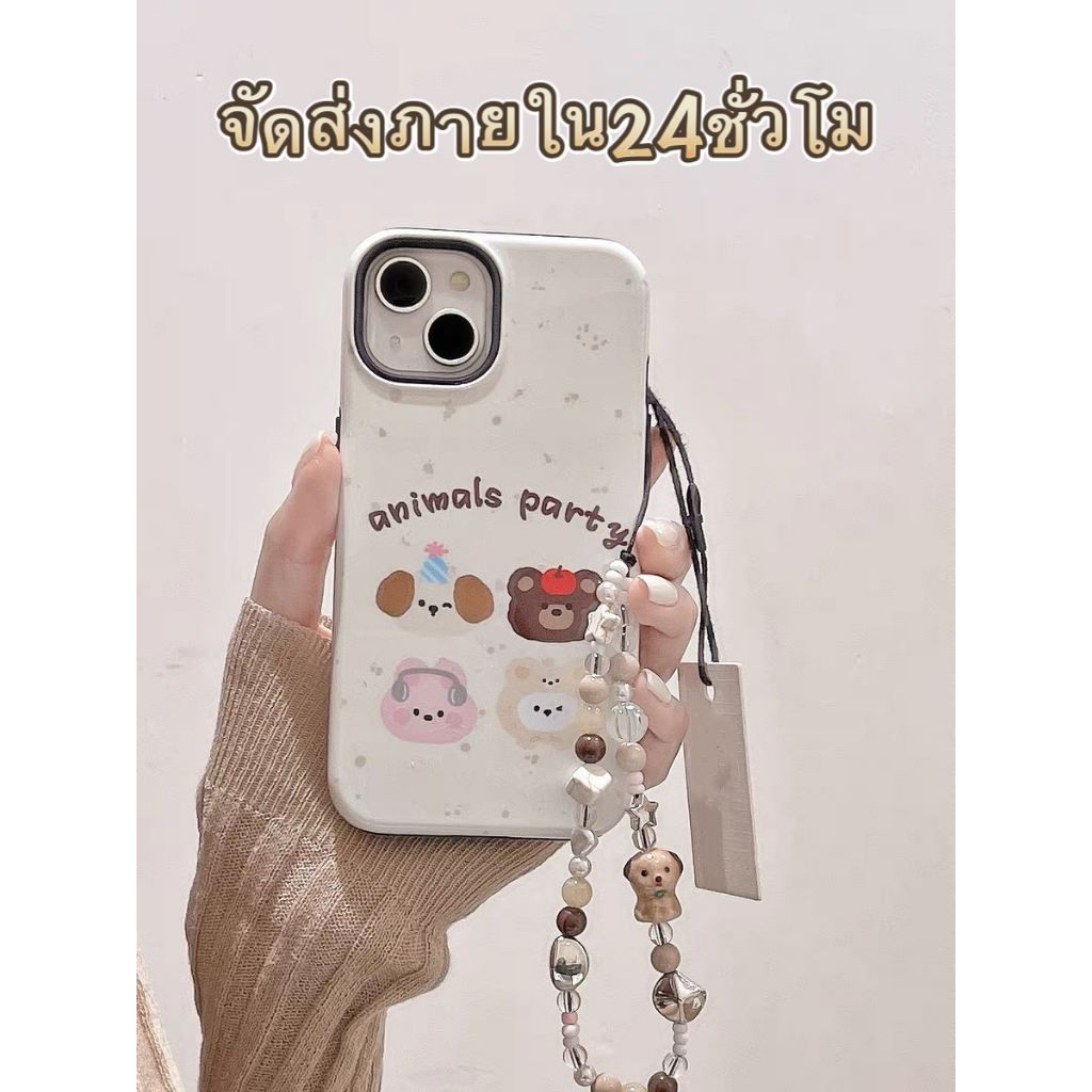 ส่งจากไทยใน24ชม. เคสไอโฟน 15 14 13 12 11 Pro Max เคส for iPhone 11 พกง่ายๆ แฟชั่น เปลือกคู่ วัสดุซิลิโคนอ่อนนุ่ม Case