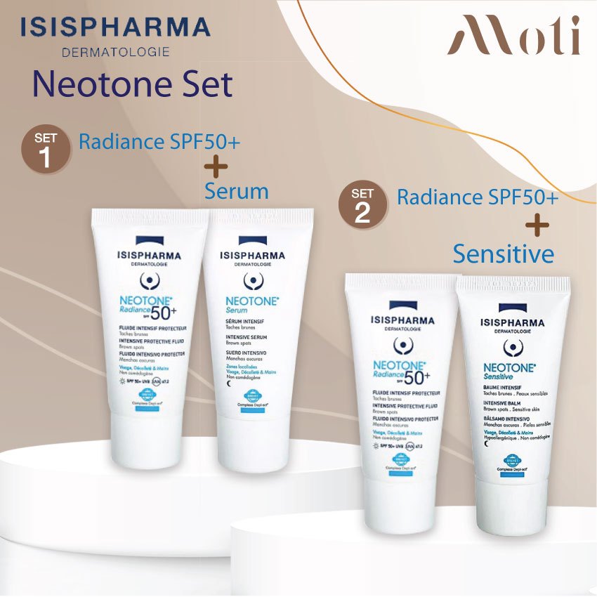*เซ็ทคู่*  ISIS PHARMA Neotone Radiance  SPF50 + Neotone Serum กลางวันและกลางคืน / isispharma